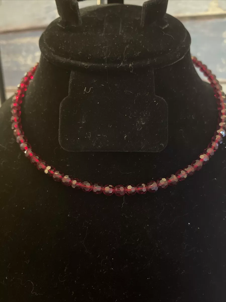 Burgundy costume best sale jewelry