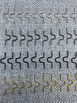 Fly Rod Building Hook Keepers (10) Stainless Steel. Forecast Brand.