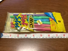 vintage orinal UNUNSED ---  BIC Hot Stic pens, pack of 6, 1988 SEALED,