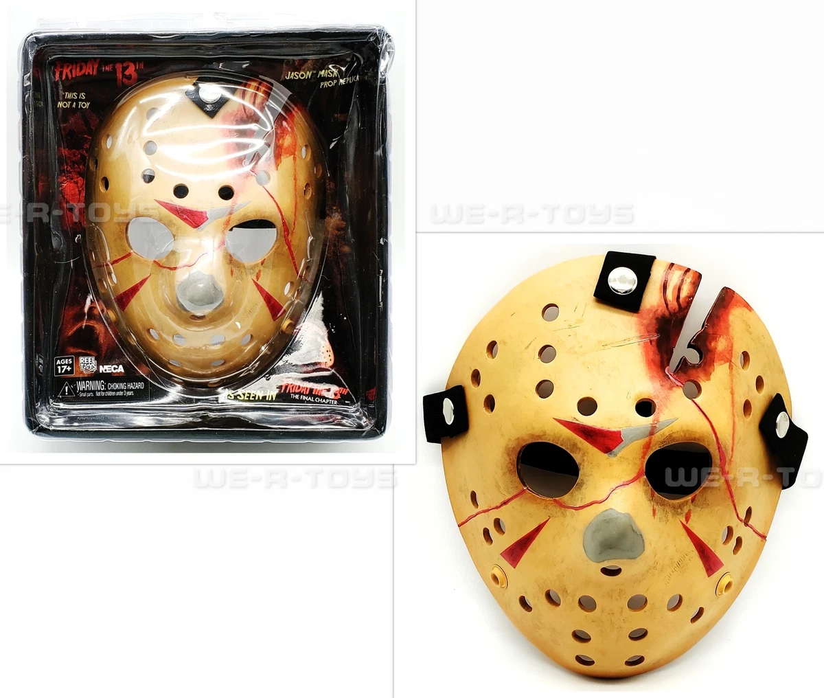 Friday the 13th Part 4 The Final Chapter Replica Jason Mask NECA OAK USED  634482397787