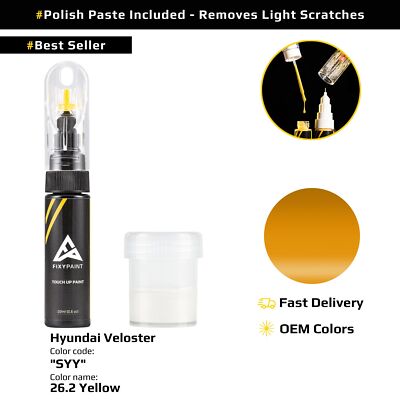 Touch up Paint for Hyundai Veloster Code: SYY 26.2 Yellow