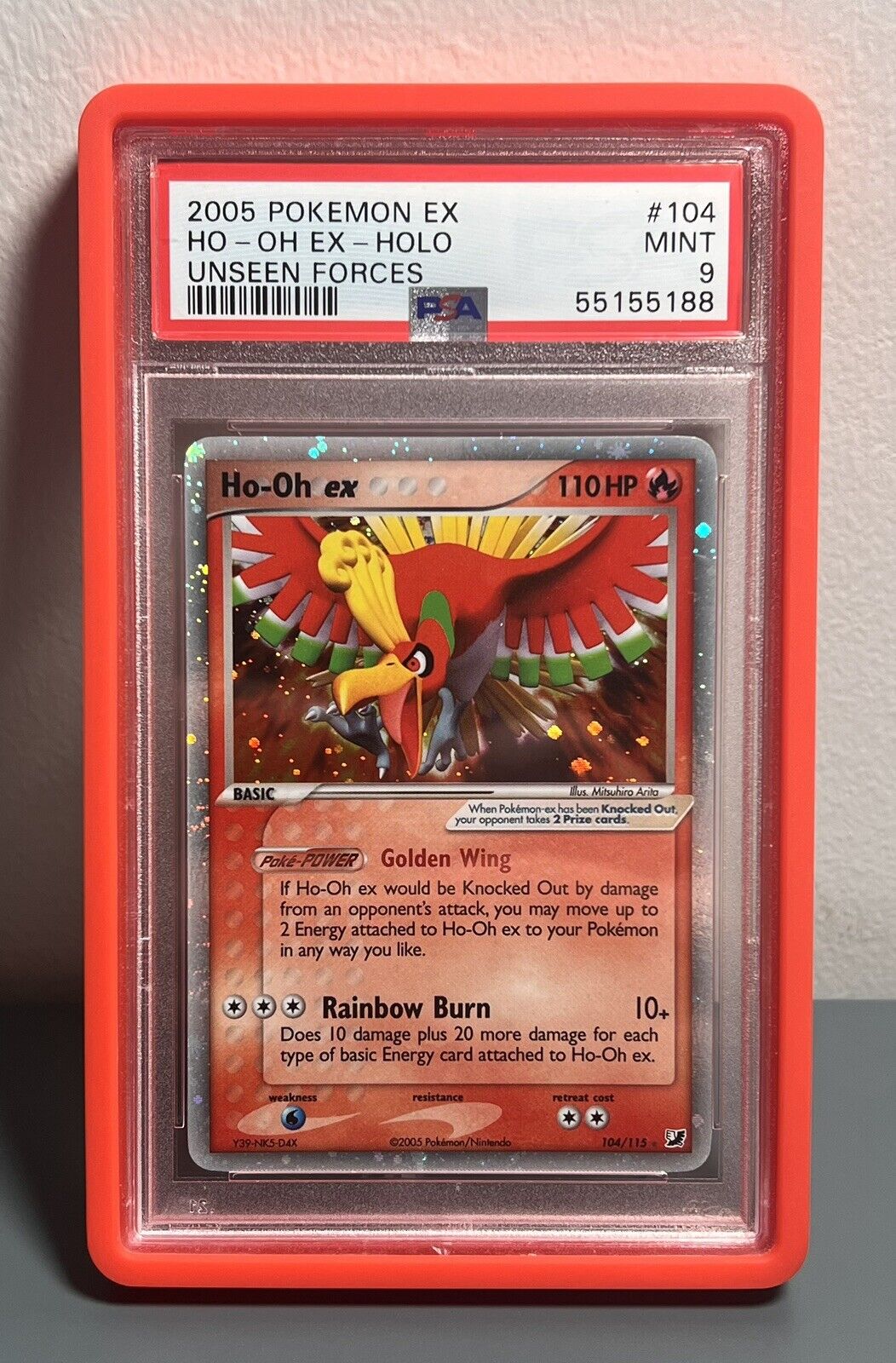 Pokemon EX Unseen Forces Ultra Rare Card - Ho-Oh ex 104/115