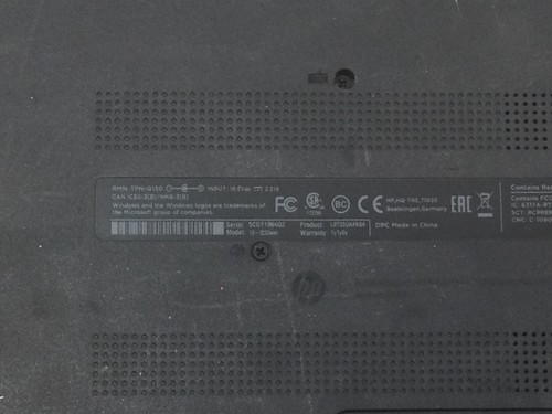 HP 15 NOTEBOOK F233WM - INTEL CELERON N3060 - 4GB RAM - BOOTS TO BIOS - READ -BB - Picture 7 of 8