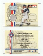 2001 Fleer Platinum National Patch Time * Nolan Ryan * Proof Print