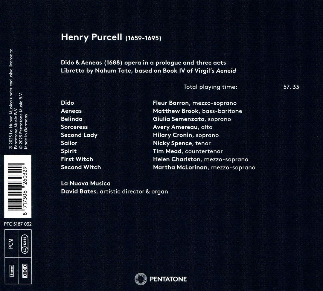 TIM MEAD / NICKY SPENCE / DAVID BATES PURCELL: DIDO & AENEAS