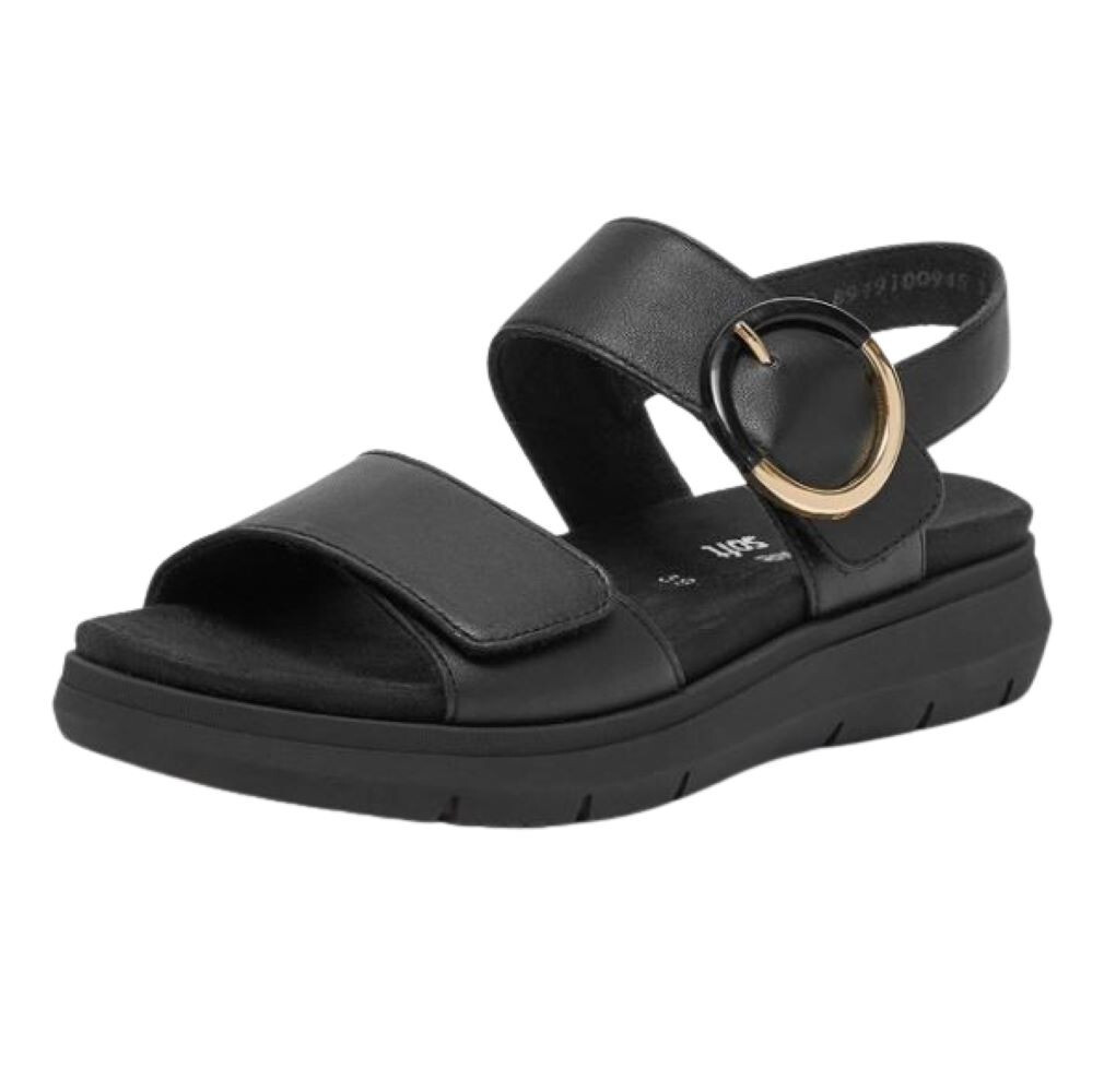 Rieker Remonte Womens Adjustable Lightweight Sandals D2K50 Black Beige UK 4 - 8