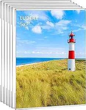 5x7 Acrylic Picture Frame,Set of 6,Clear Photo Frame Display 5x7 5x7''