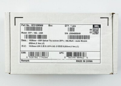 Huawei 02310MNW SFP-10G-USR 10GBase-USR Optical Transceiver,