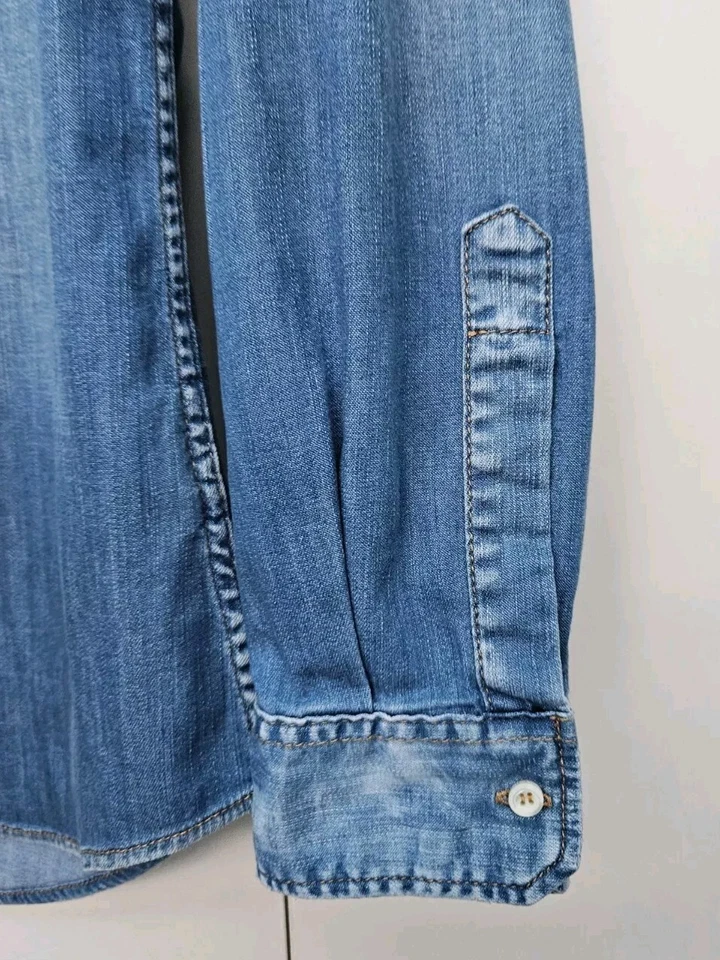 Dsquared2 Denim Jeans Shirt Made in Italy Size 50(Italy) Buttons,authentic - Image 2 of 4