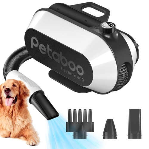 Dog Dryer for Pet Grooming, HighVelocity Force Blow Dryer, Super Quiet