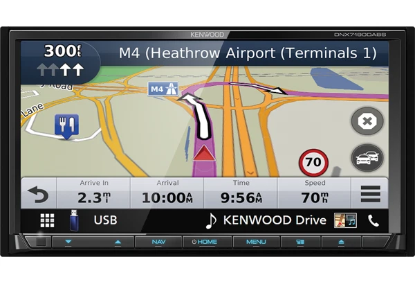 Kenwood DNX7190DABS Navitainer mit 17,7 cm WVGA-Monitor, Apple CarPlay, Android - Bild 2 von 3