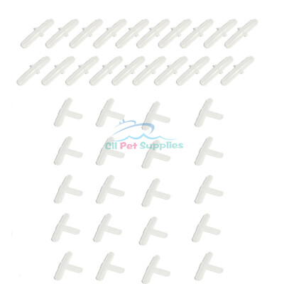 AQUANEAT Aquarium Airline Tubing Connector, Fish Tank Air Pump Connector, 40Pcs