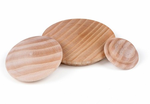 Tapas de madera maciza haya roble ceniza agujero de pino prensa 10 15 20 25 30 35 40 mm - Imagen 6 de 9