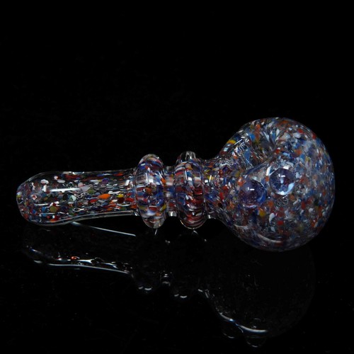 3.5 inch Handmade Thick Pocket Mini Cosmic Rings Spoon Smoking Bowl Glass Pipes - Picture 19 of 42