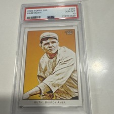 2009 TOPPS 206 BABE RUTH BASEBALL CARD BOSTON RED SOX PSA 10 LOW POP VERY RARE