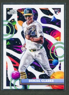 2025 Topps Cosmic Chrome - Denzel Clarke #147 White Hole Refractor (RC)