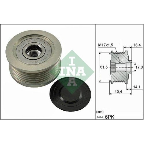 Generatorfreilauf Schaeffler INA 535 0115 10 FüR Alfa Romeo Fiat Lancia Opel-image