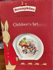 2003 Royal Doulton BUNNYKINS 3-piece Children's Set Cup Plate Bowl New In Box