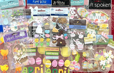 YOU CHOOSE- HAPPY NEW EASTER STICKERS JOLEE'S DOODLEBUG SOFT SPOKEN SANDYLION