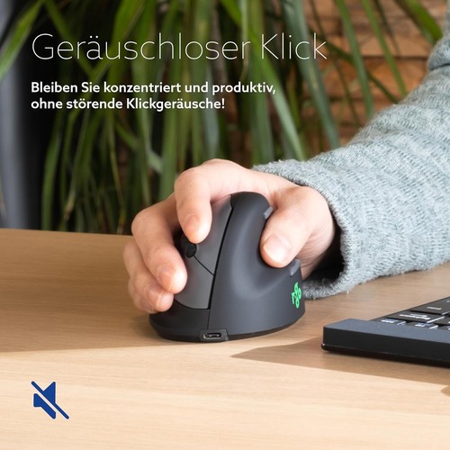 R-Go HE Break Ergonomic Mouse, For big hands, With Anti-RSI Software, Silent cli - Picture 8 of 8