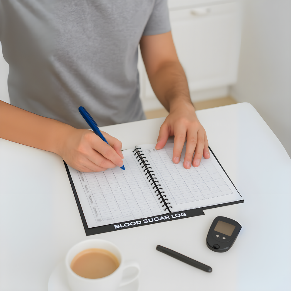 Blood Sugar Log Book – Daily Diabetes Record, Glucose Monitoring ...