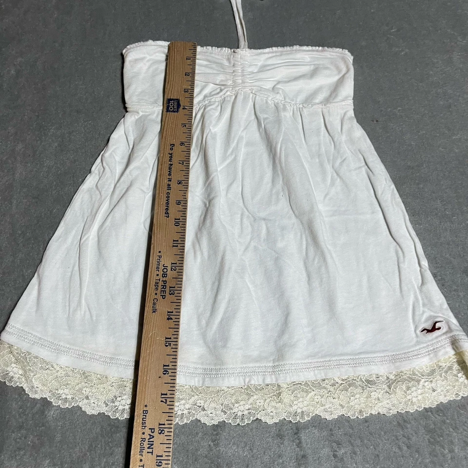 Vintage Y2K Hollister Halter Top Womens Small Babydoll Bella Swan Lace Trim - Image 3 of 4