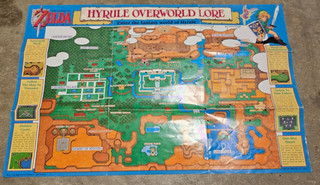 The Legend of Zelda: A Link to the Past (SNES) Map Poster Only