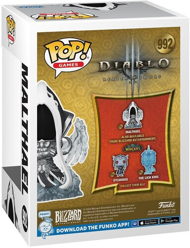 Funko Pop! Juegos: Blizzard Villains S1 - Diablo 3 - Maltheal [Usado Muy Buen Juguete - Imagen 3 de 3