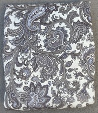 FULL DOUBLE Size Paisley Duvet Cover Lavender Blue Gray Colors 100 Cotton NWOT