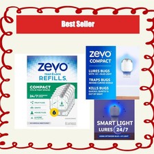 ZEVO Compact Flying Insect Trap Refills - 6 Count - Indoor Use