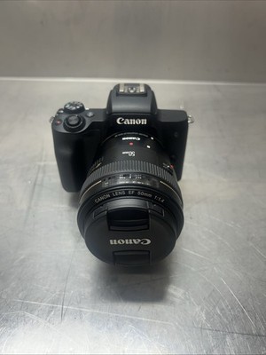 Canon EOS M50 Mark II 4K Camera with EF-EOS M Adapter and 50mm Lens