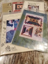 Lot Of 5 Vintage Uncut Quilt And Other Craft Patterns - Christmas Themed