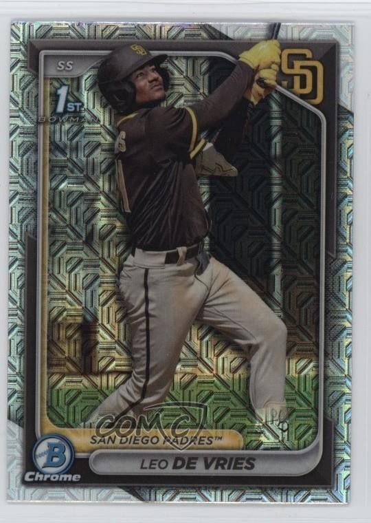 2024 Bowman Chrome Prospects Mega Box Mojo Refractor Leo De Vries #BCP-179 1r4n