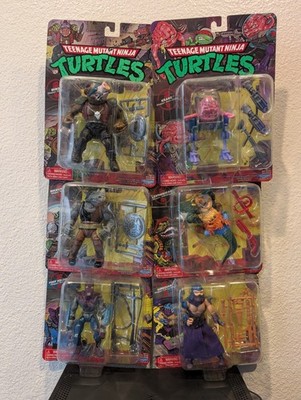 TMNT Complete Villain Set Shredder Krang Bebop Rocksteady Leatherhead Foot