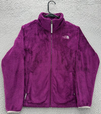 The North Face Girls XL 18 Osito Fleece Jacket Purple Full Zip Youth Soft Coat