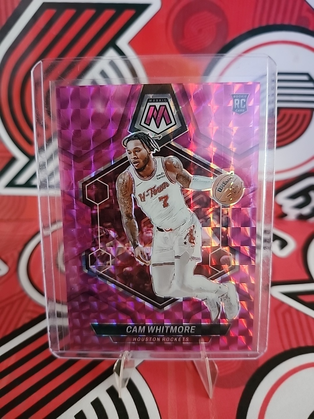 2023-24 Panini Mosaic - Rookies Cam Whitmore #217 Pink Mosaic Prizm /149 (RC)