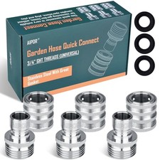 3 Pack Quick Connect Hose Fittings, Stainless Steel Garden Hose Quick Connect...