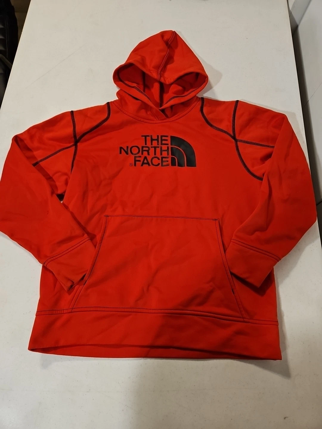 The North Face Hoodie Red/black W-XS /M-S Pullover Lightweight Jacket (1631