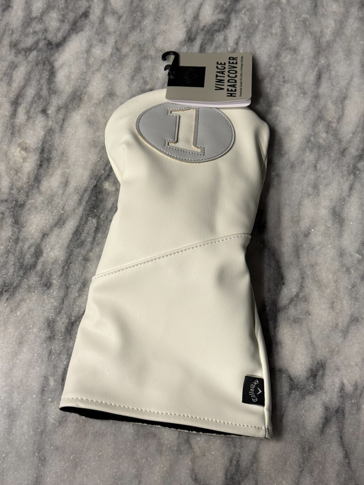 Vintage Driver Head Cover  Golf Off White