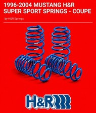 Ford Mustang Lowering Springs Hr Super Sport Fits 1996-2004 Sn95 Coupe New