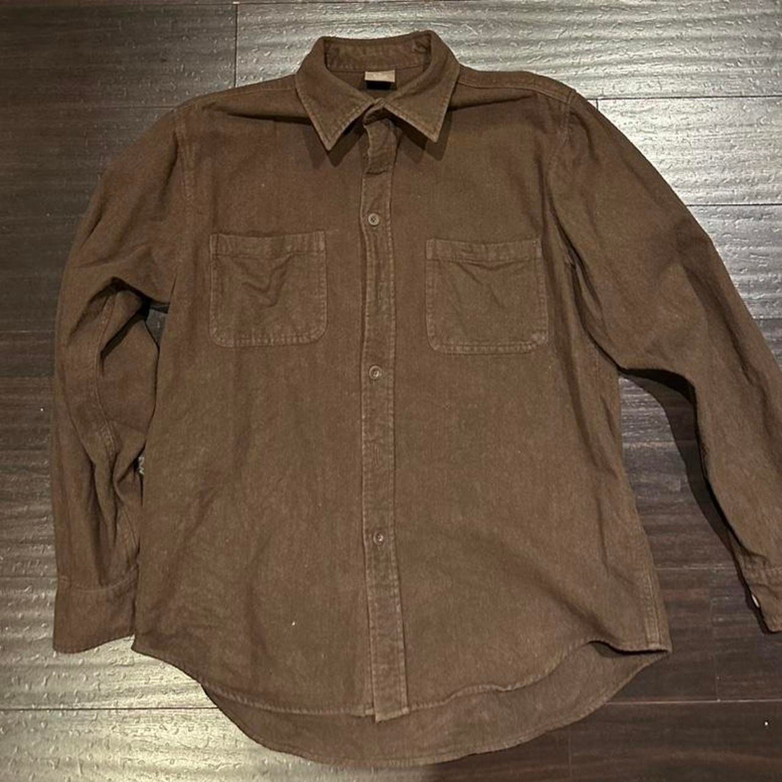 Medium western brown chamois button - image 2