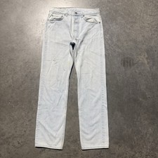Vintage 90s Levi’s 501xx Denim Jeans Button Fly Made In USA Sz 30-31 Light Wash