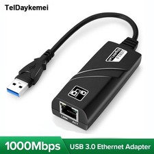 10/100/1000Mbps Wired USB 3.0 TypeC USB To Rj45 Lan Ethernet Adapter Network Car