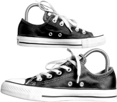 Converse Chuck Taylor All Star Sneakers Unisex 4/6 Leather Ox Black Low-Top
