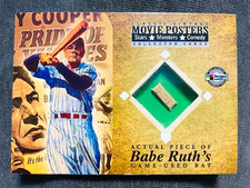 2009 Breygent The Pride Of The Yankees Babe Ruth Game Used Bat Relic Card Rare
