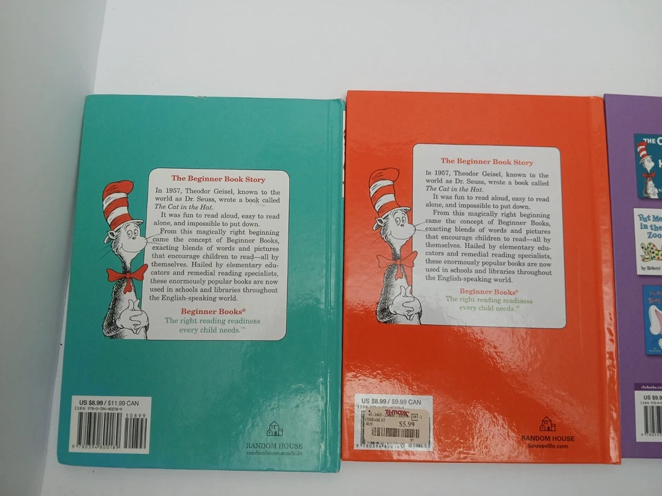 10 Dr Seuss Children’s Book Lot Hardcover Horton Grinch Christmas One Fish Two - Image 4 of 4