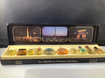Vintage Les Meilleurs Parfums De Paris Boxed Set of 10 Miniature Perfumes Unused