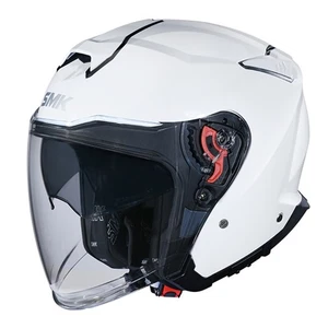 SMK GTJ Open-Face Motorcycle Helmet GL100 Plain White