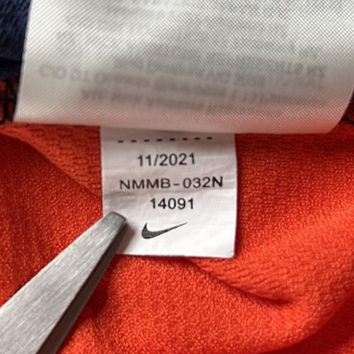 Nike Detroit Tigers MLB Blue Orange Dri-Fit T-Shirt • Women's L thumbnail 8