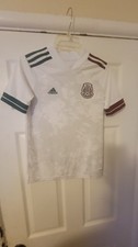 Adidas Mexico National Team Soccer Jersey Youth Medium away white jersey bnwt